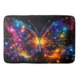 Fluorescent Butterfly Badematte