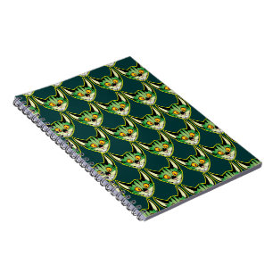 Fluorescent Cartoon Cat Notebook Notizblock