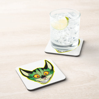 Fluorescent Cartoon Cat Untersetzer Set
