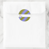Fluorescent Clouds Custom Gift Runder Aufkleber (Tasche)