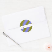 Fluorescent Clouds Custom Gift Runder Aufkleber (Umschlag)
