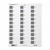 Fluorescent Clouds Custom Gift Tags (Vorne)