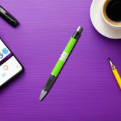 fluorescent green - add your logo kugelschreiber