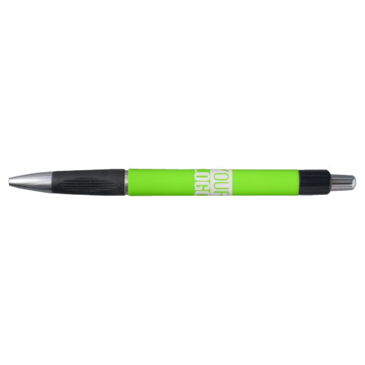 fluorescent green - add your logo kugelschreiber (Vorderseite)