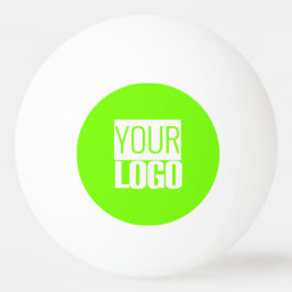 fluorescent green - add your  logo  tischtennisball