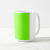 Fluorescent Green Kaffeetasse (VorderseiteRechts)
