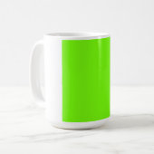 Fluorescent Green Kaffeetasse (Vorderseite Links)