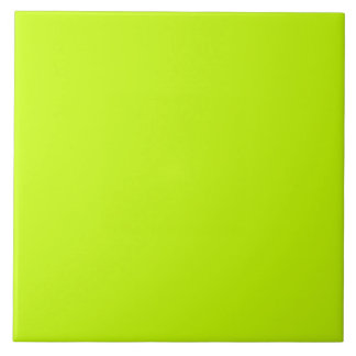 Fluorescent Lime Green Neon Yellow Personalisiert Fliese