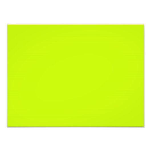 Fluorescent Lime Green Neon Yellow Personalisiert Fotodruck (Vorne)