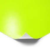 Fluorescent Lime Green Neon Yellow Personalisiert Fotodruck (Ecke)