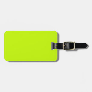 Fluorescent Lime Green Neon Yellow Personalisiert Gepäckanhänger