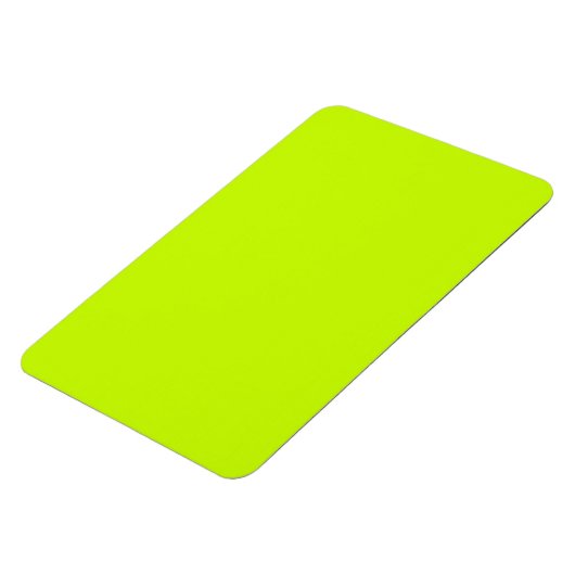 Fluorescent Lime Green Neon Yellow Personalisiert Magnet (Linke Seite)