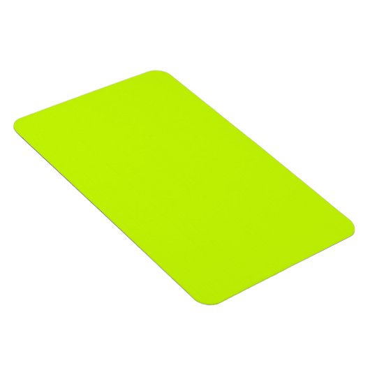 Fluorescent Lime Green Neon Yellow Personalisiert Magnet (Rechte Seite)