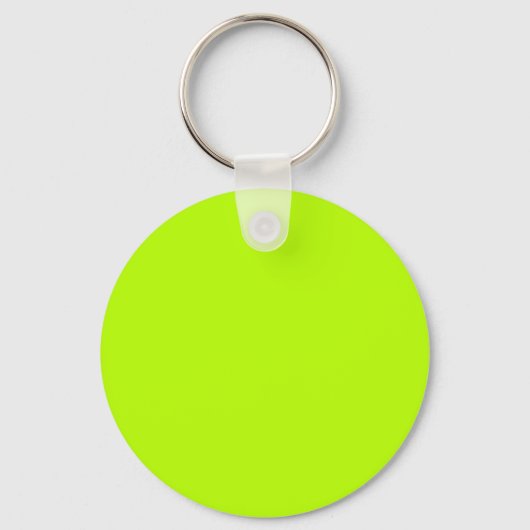 Fluorescent Lime Green Neon Yellow Personalisiert Schlüsselanhänger (Vorderseite)