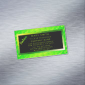 Fluorescent Neon Elegant Magnetische Visitenkarte (Beispiel)