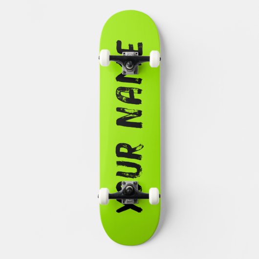 Fluorescent Neon Green Skateboard (Vorderseite)