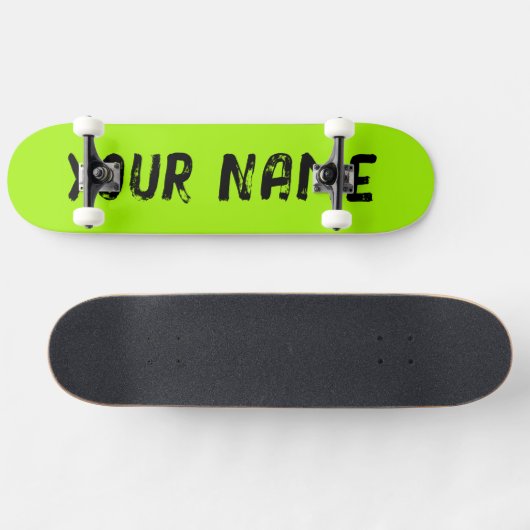 Fluorescent Neon Green Skateboard (Horizontal)