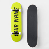 Fluorescent Neon Yellow Skateboard (Vorderseite)