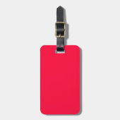 Fluorescent Orange Neon Red Personalisiert Gepäckanhänger (Vorderseite vertikal)