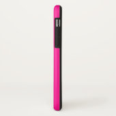 Fluorescent Pink Tough iPhone XS Fall Case-Mate iPhone Hülle (Hinten/Links)