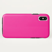 Fluorescent Pink Tough iPhone XS Fall Case-Mate iPhone Hülle (Rückseite (Horizontal))