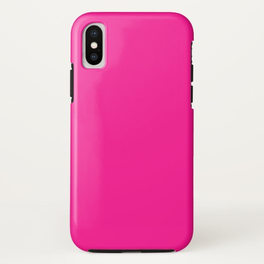 Fluorescent Pink Tough iPhone XS Fall Case-Mate iPhone Hülle (Rückseite)