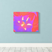 Fluorescent Tulip Canvas Print Leinwanddruck (Insitu (Holzboden))