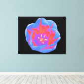 Fluorescent Tulip Canvas Print Leinwanddruck (Insitu (Holzboden))