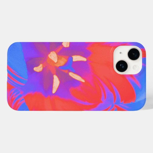 Fluorescent Tulip Case-Mate iPhone Hülle (Rückseite (Horizontal))