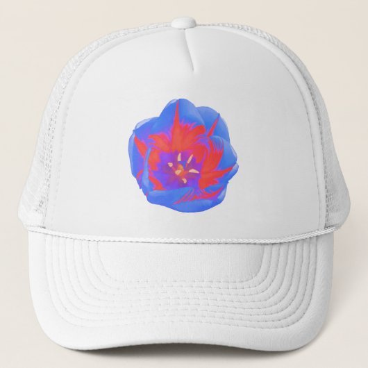 Fluorescent Tulip Hat Truckerkappe (Vorderseite)