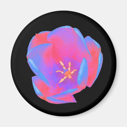 Fluorescent Tulip Magnet (Vorne)