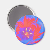 Fluorescent Tulip Magnet (Vorderseite/Rückseite)