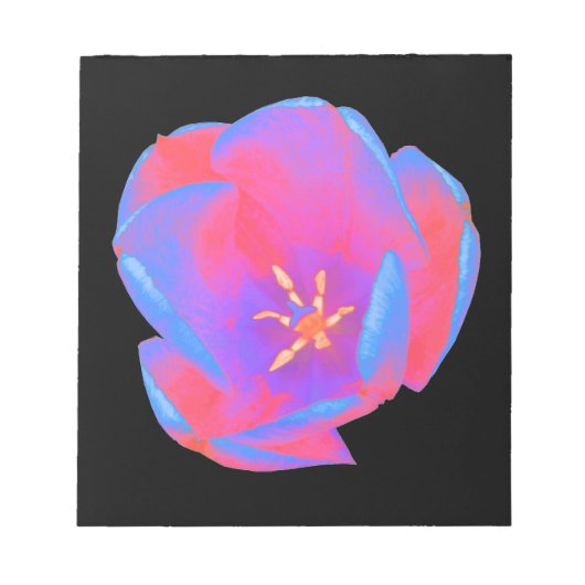 Fluorescent Tulip Notepad Notizblock (Vorderseite)