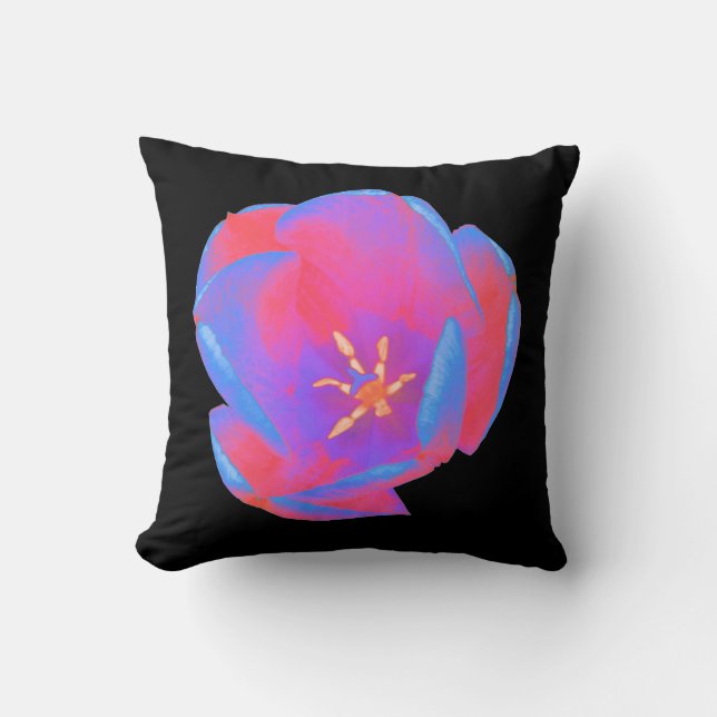 Fluorescent Tulip Pillow Kissen (Vorderseite)