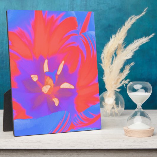 Fluorescent Tulip Plaque Fotoplatte (Seite)