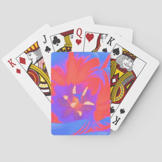 Fluorescent Tulip Playing Cards Spielkarten (Rückseite)
