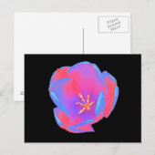 Fluorescent Tulip Postcard Postkarte (Vorne/Hinten)