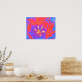 Fluorescent Tulip Poster (Küche)