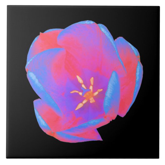 Fluorescent Tulip Tile Fliese (Vorderseite)