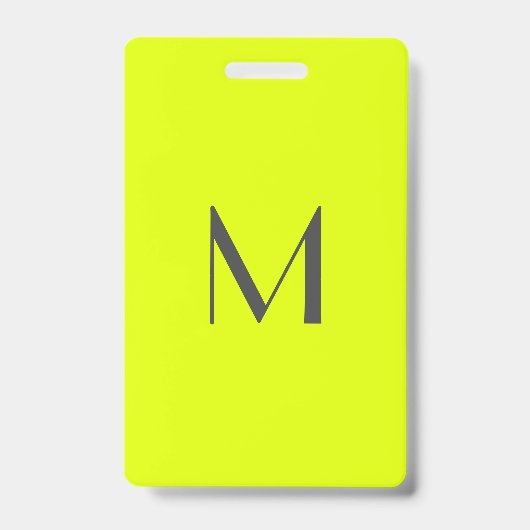 fluorescent yellow - add monogram  ausweis (Vorderseite)