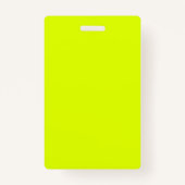 fluorescent yellow - add monogram ausweis (Rückseite)