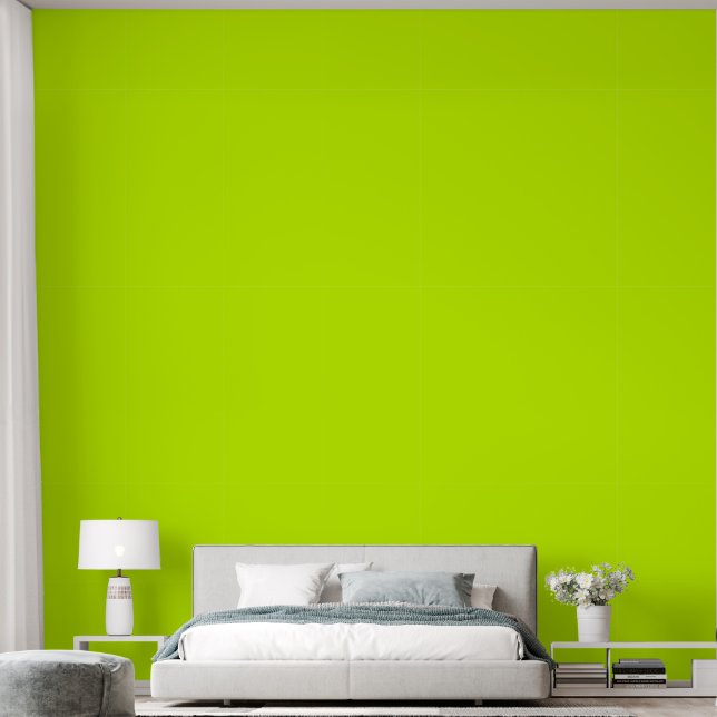 Fluorescent Yellow Green Tapete (Schlafzimmer)
