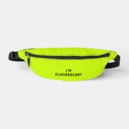Fluorescent Yellow "I m "Fluorescent" Festival Bauchtasche