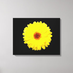 Fluorescent Yellow Marigold Canvas Print Leinwanddruck
