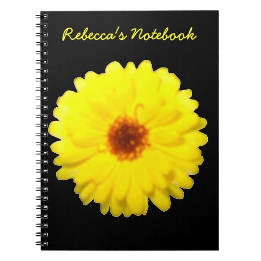 Fluorescent Yellow Marigold - individualisierbares Notizblock (Vorderseite)