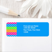 Fluoreszenter Regenbogen mit Polka-Punkten (Insitu)