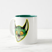 Fluoreszenz-Cartoon Cat Tasse (Vorderseite Links)