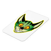 Fluoreszenz-Cartoon Kat Flexible Magnet (Linke Seite)