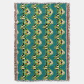 Fluoreszenz-Cartoon-Katzenfutter Decke (Vorderseite Vertikal)