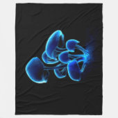 Fluoreszenz-Fleece Fleecedecke (Vorderseite)